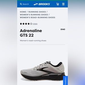 BROOKS ADRENALINE GTS 22 women's sports shoe size 9.5 good condition,